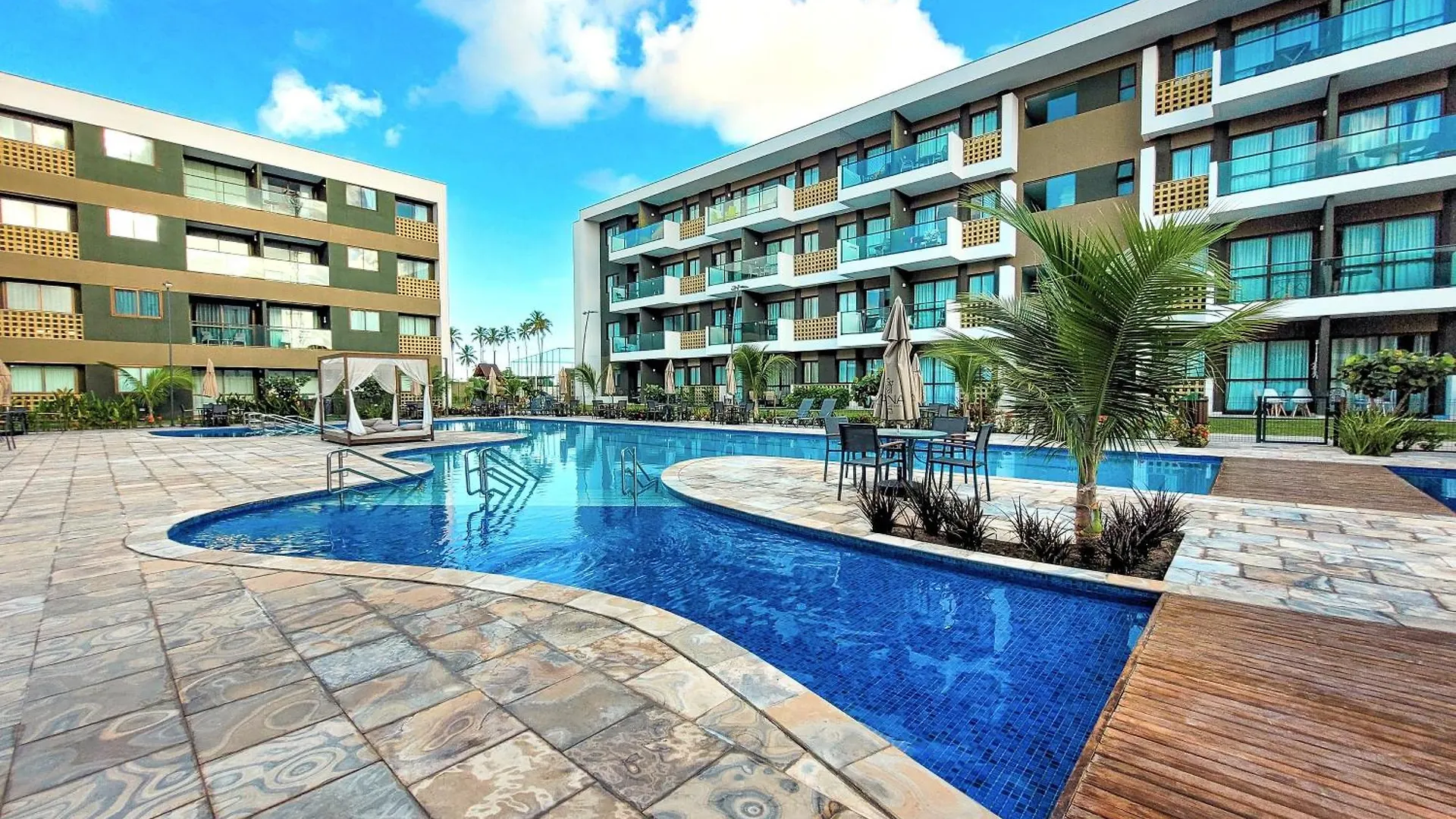 Flat Luxo Oasis Do Mana 350M Da Praia, Polo Aquatico-2Qts, 2Gar Pôrto das Galinhas 0*,  Brasil
